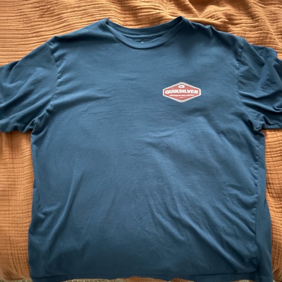 Quiksilver Other - Quiksilver Teal Crewneck Short Sleeve Tee with Chest Logo